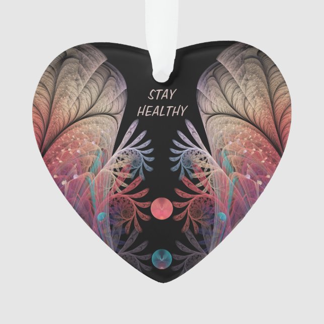 Jonglage Abstrakt Modern Fantasy Fraktal Text Ornament (Vorderseite)