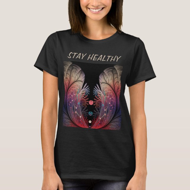 Jonglage Abstrakt Modern Fantasy Fraktal Text T-Shirt (Vorderseite)
