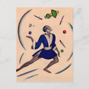 Jongleur Postkarte