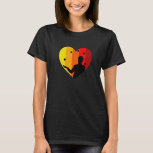Jongleur-Silhouette mit Bällen für Künstler, Schau T-Shirt
