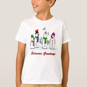Jonglierende Schneemänner T-Shirt