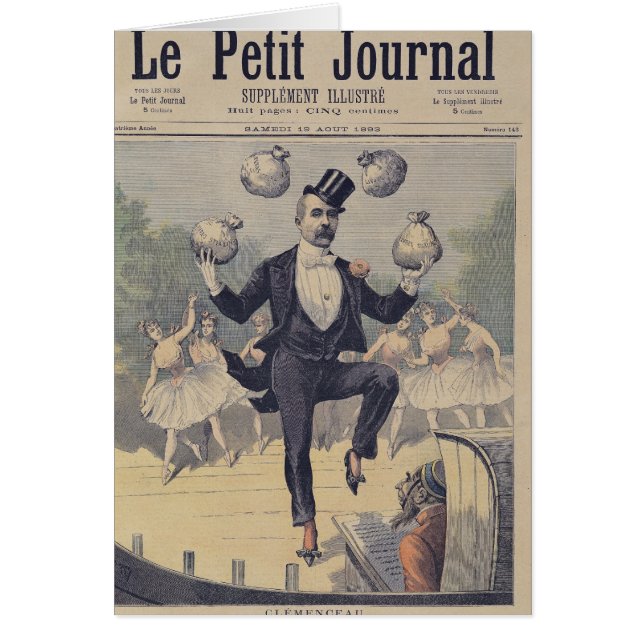 Jonglierende Taschen Georges Clemenceau von (Vorne)
