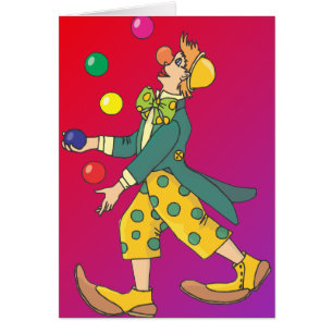 Jonglierender Clown