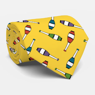 Jonglierendes Verein-Wurf-Gelb Krawatte