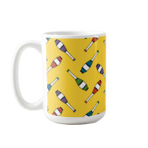 Jonglierendes Verein-Wurf-Gelb