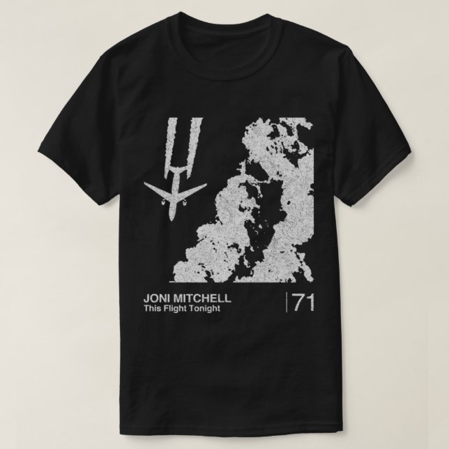 Joni Mitchell Joni Mitchell _ Minimalistisch Graph T-Shirt (Design vorne)