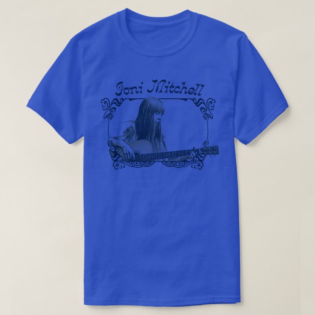 Joni Mitchell Retro 1970er Stil Fandesign T-Shirt (Design vorne)
