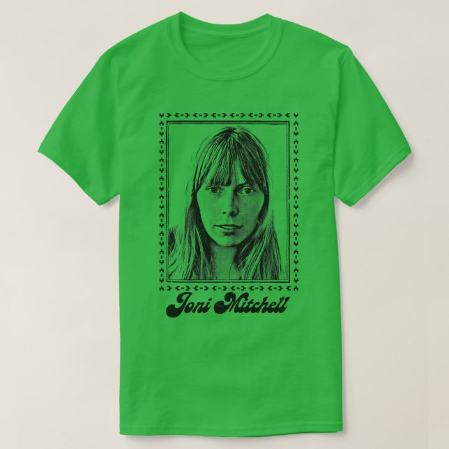 Joni Mitchell Retro Stil Fan Art Design 1 T-Shirt (Design vorne)
