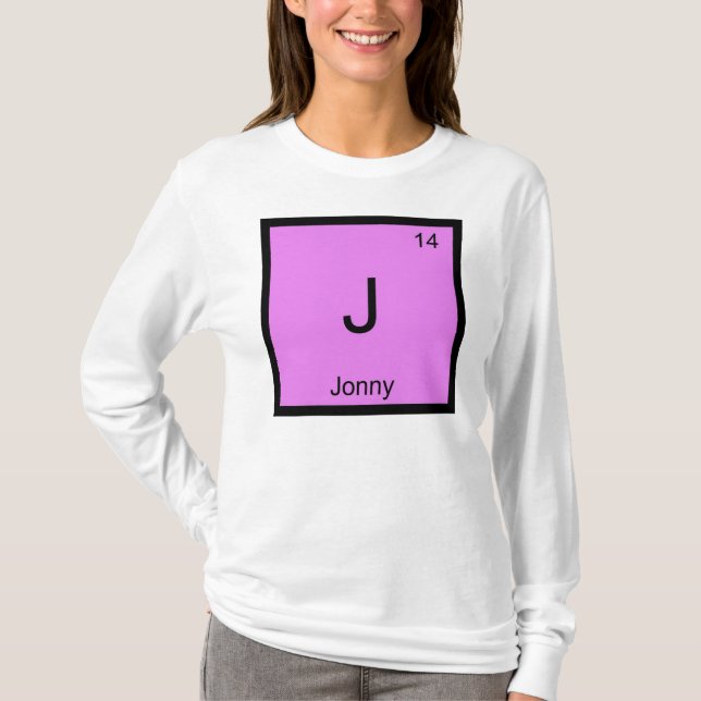 Jonny Name Chemistry Element Periodic Table T-Shirt (Vorderseite)