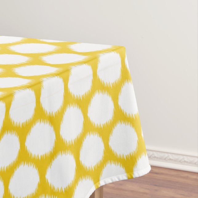 Jonquil Asian Moods Ikat Dots Tischdecke (Beispiel)