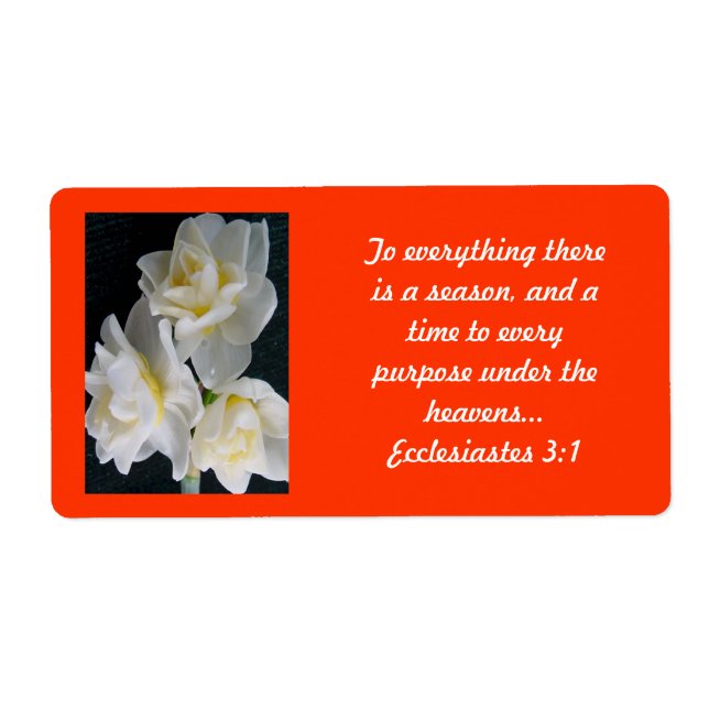 Jonquil Blume - Ecclesiastes 3:1 (Vorne)