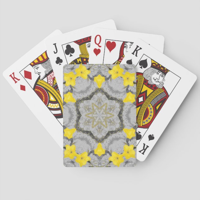 Jonquil-Harmonierad  Spielkarten (Rückseite)