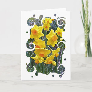 Jonquils Blank Greeting Card Karte