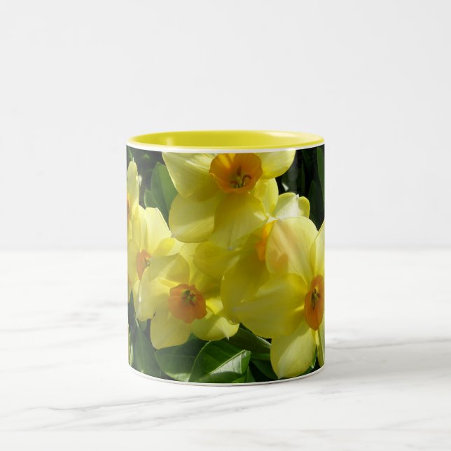 Jonquils/Narzissen/Narzisse Zweifarbige Tasse (Mittel)