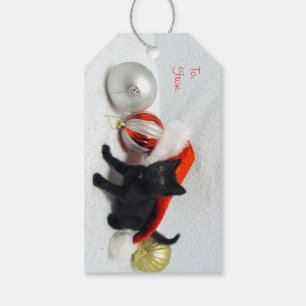 Joons Weihnachten - Katze /Kitten-Geschenketikette Geschenkanhänger