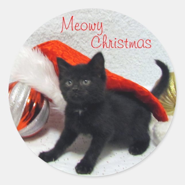 Joons Weihnachten - Katze / Kitten Stickers (Vorderseite)