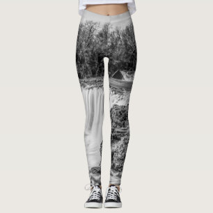 Joplin Grand Falls Übersicht Grayscale Leggings