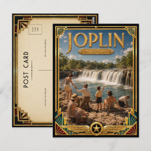 Joplin Missouri Vintage Art Deco Golden Age Postkarte