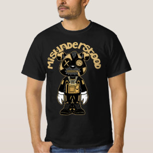 Jordan 1 Black Gold Metallic Sneaker Match T-Shirt