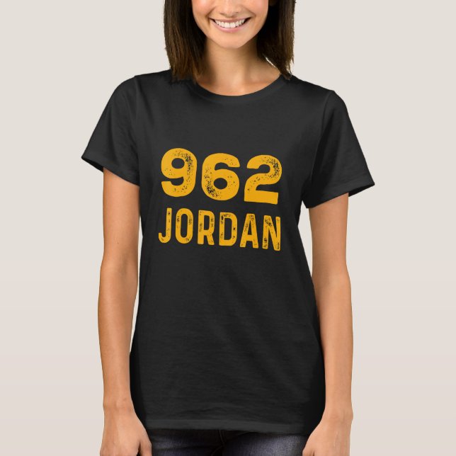 Jordan 962 T-Shirt Distressed Country Area Code Te (Vorderseite)