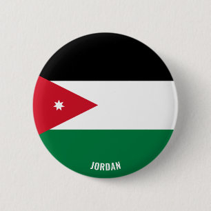 Jordan Flag Charming Patriotic Button