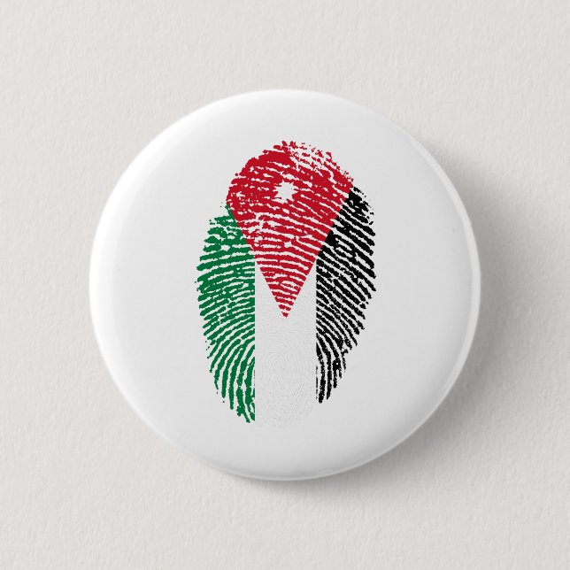 Jordan Flag Fingerprint Land Primekennung Button (Vorderseite)
