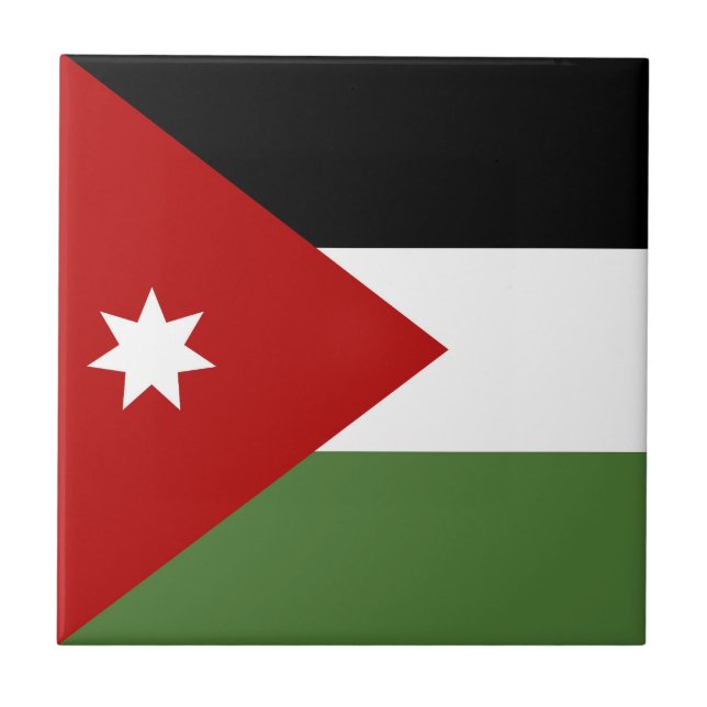 Jordan Flag Fliese (Vorderseite)