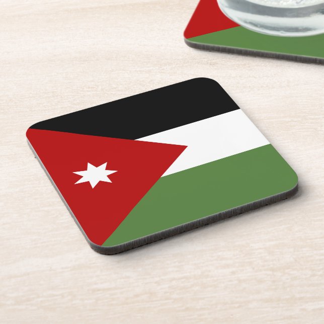 Jordan Flag Getränkeuntersetzer (Linke Seite)