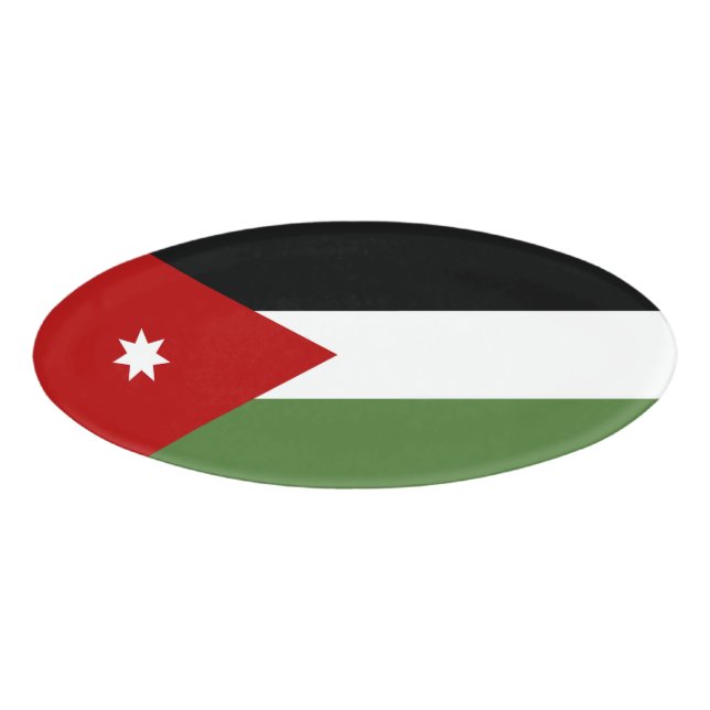 Jordan Flag Namenschild (Vorderseite)