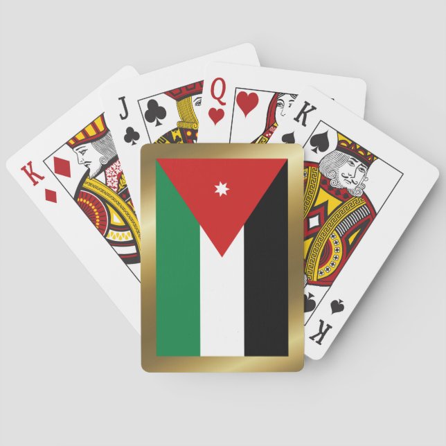 Jordan Flag Playing Cards Spielkarten (Rückseite)