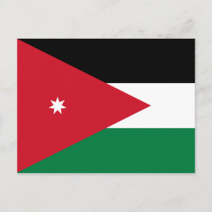 Jordan Flag Postcard Postkarte