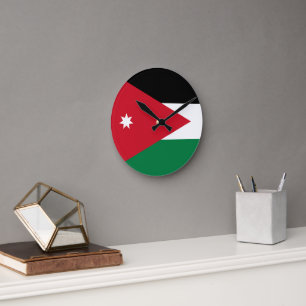 Jordan Flag Runde Wanduhr