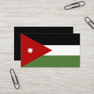 Jordan Flag Visitenkarte