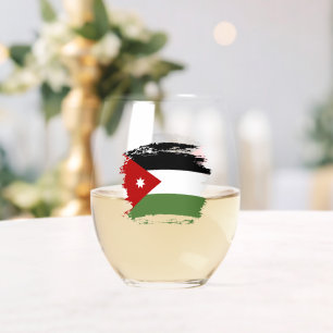 Jordan Flag Weinglas Ohne Stiel