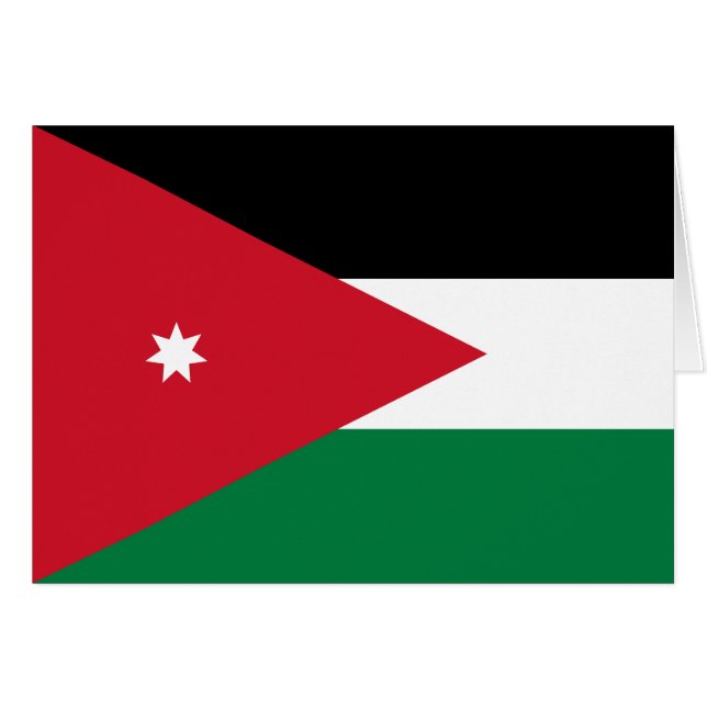 Jordan-Flagge (Vorderseite (Horizontal))