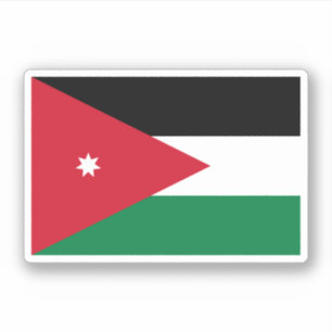 Jordan-Flagge Aufkleber