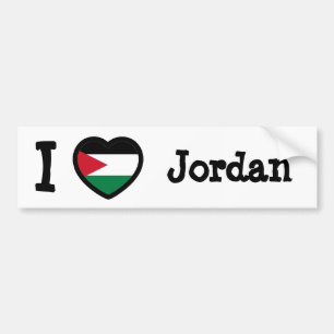 Jordan-Flagge Autoaufkleber