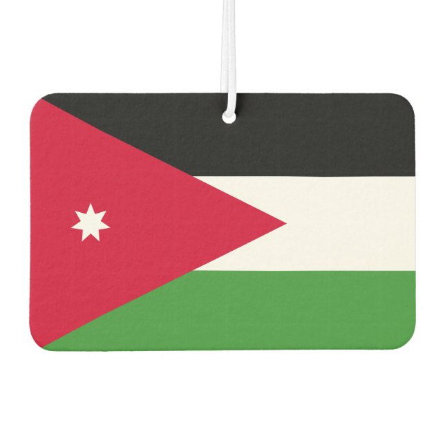 Jordan-Flagge Autolufterfrischer (Vorderseite)