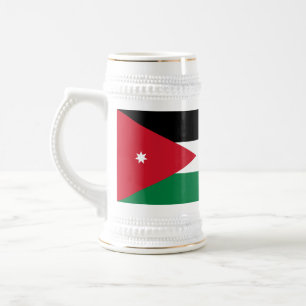 Jordan-Flagge Bierglas