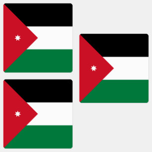 Jordan-Flagge Etiketten
