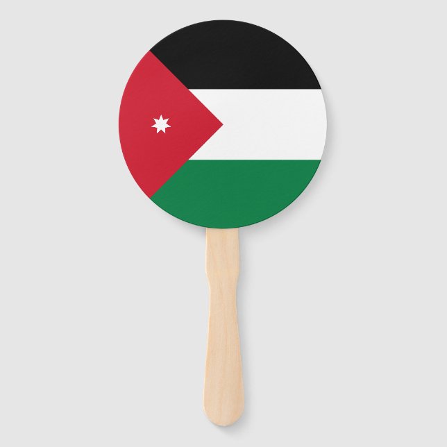 Jordan-Flagge Fächer (Vorderseite)