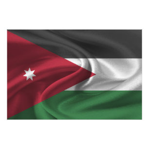 Jordan-Flagge Fotodruck
