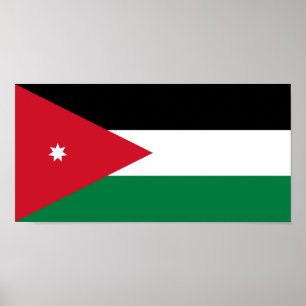 Jordan-Flagge Poster