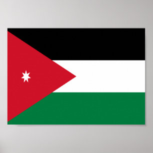 Jordan-Flagge Poster