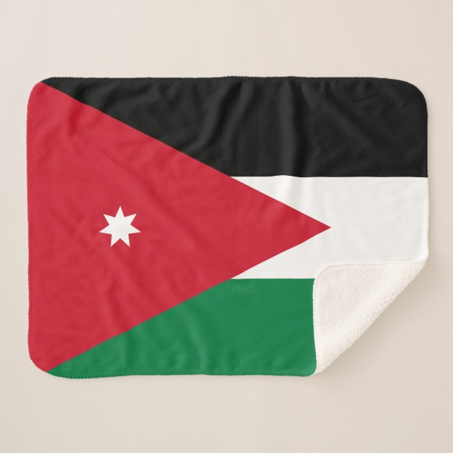 Jordan-Flagge Sherpadecke (Vorderseite (Horizontal))