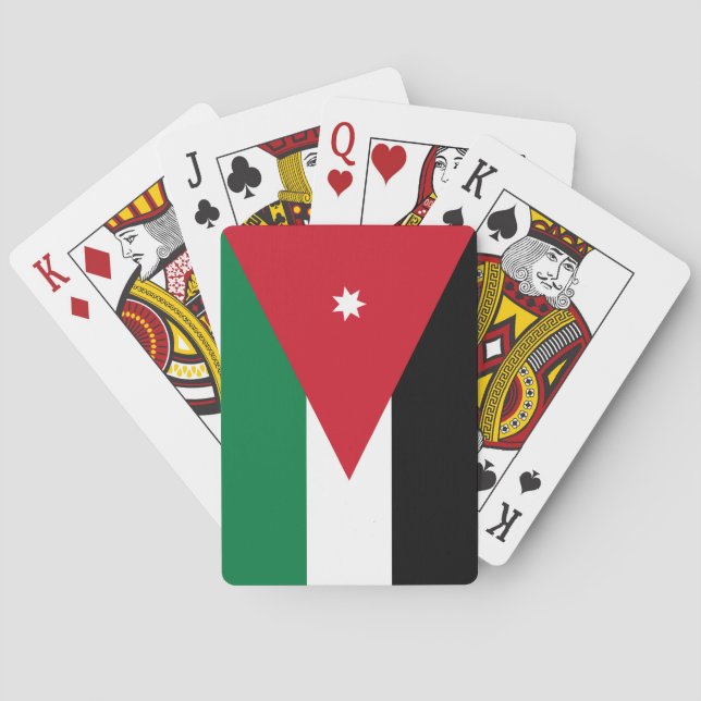 Jordan-Flagge Spielkarten (Rückseite)