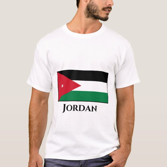 Jordan-Flagge T-Shirt (Vorderseite)