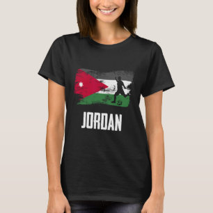Jordan Flaggen Trikot Jordanische Fußballmannschaf T-Shirt