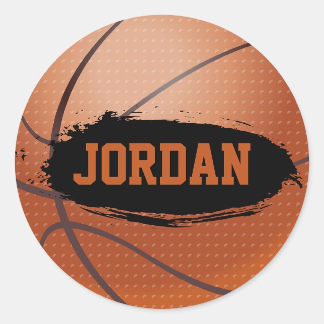 Jordan Grunge Basketball Stickers (Vorderseite)