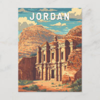 Jordan Illustration Reise Kunst Vintage